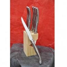Bloc couteau à steak argent - 25,90 €