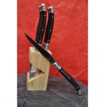 Bloc couteau à steak noir - 15,90 €
